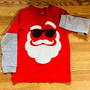 Carter’s Santa w/sunglasses long sleeve-Boys size 8
